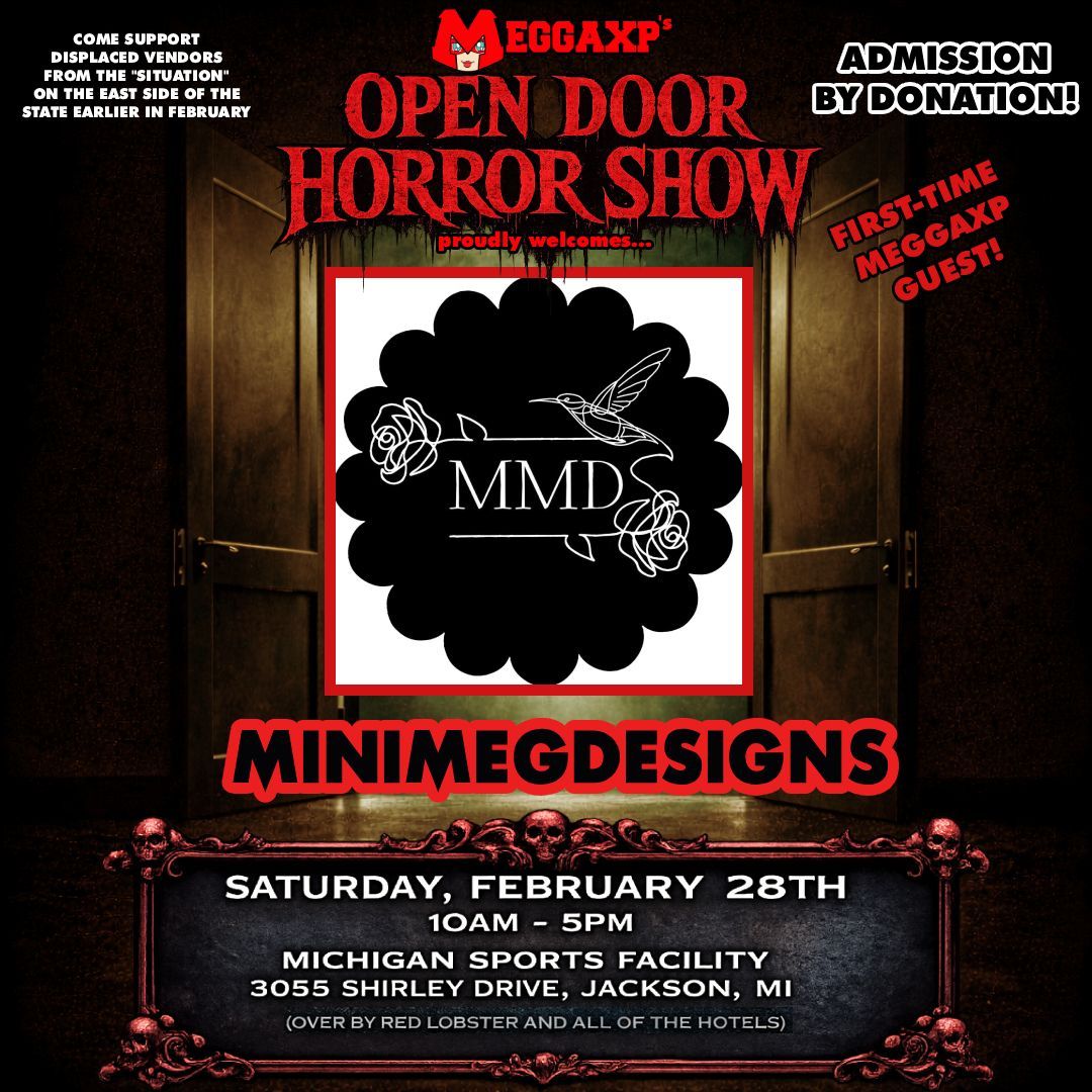 The next spotlight for MeggaXP's "Open Door" Horror Show! Supporting Displaced Vendors! shines on....

MiniMegDesigns!