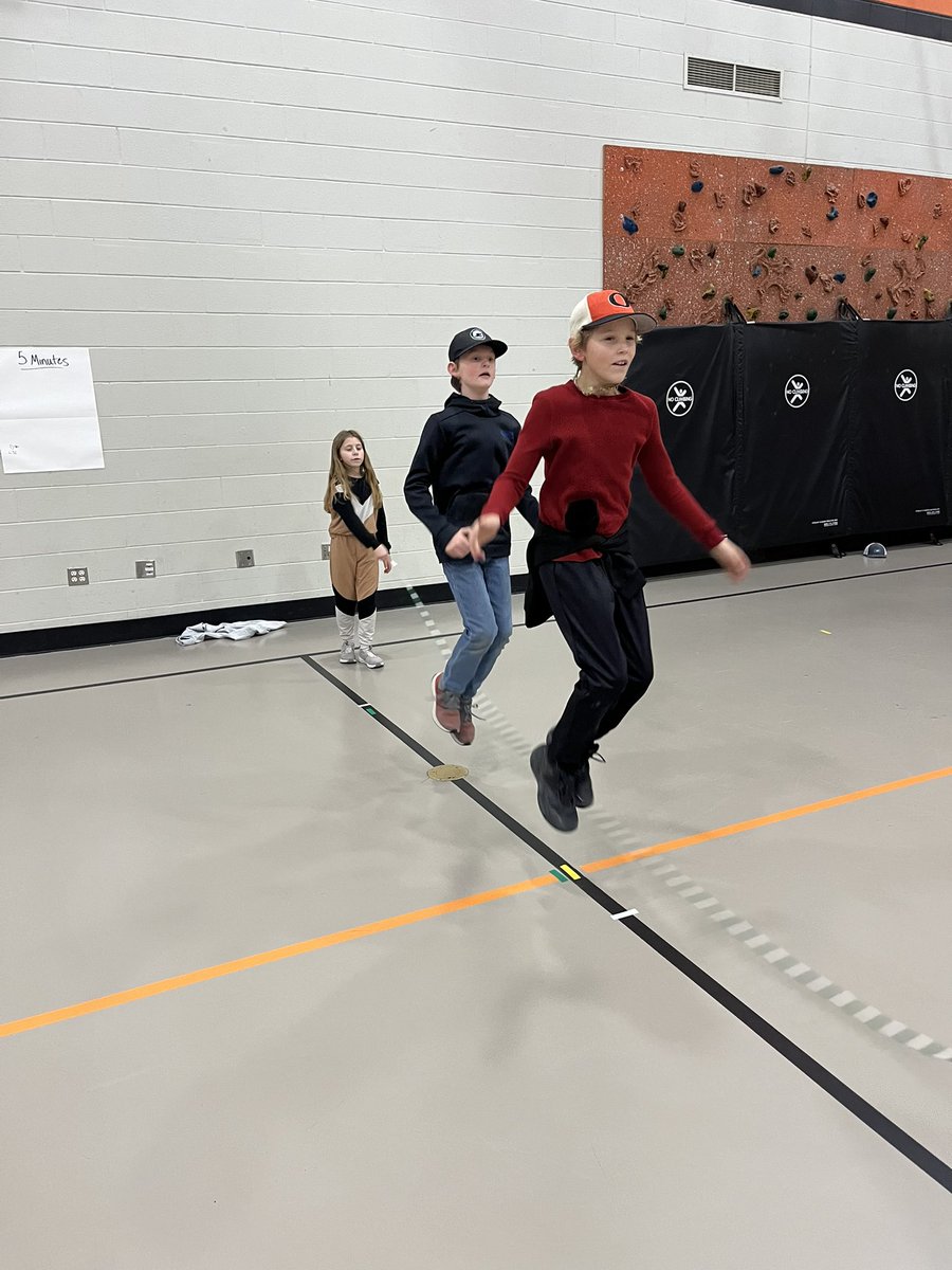 AmyKonoff's tweet photo. Otsego Elementary day 3 of Kids Heart Challenge. Jumping with friends is more fun! Our last day and donations are due tomorrow. https://t.co/Ic628EzGeq