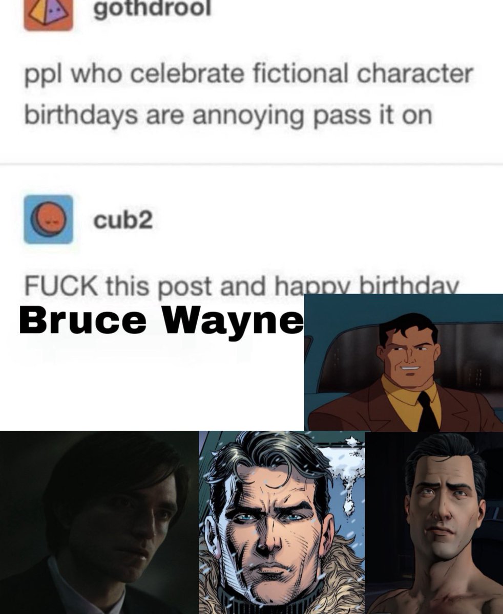 My close personal friend Bruce Wayne