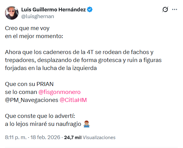 Sujeto como éste, a quién jamás he visto en mi vida, me lincharon en redes porque me atreví a denunciar fraude electoral en las elecciones internas de morena.
Me alegro de que su defensa a morena la cual incluía no sólo maromas justificadoras sobre todo linchamientos, burlas,