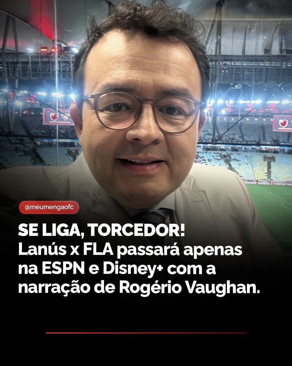 ⚠️ Lanús x Flamengo: Confira detalhes da transmissão

O Flamengo enfrenta o Lanús nesta quinta-feira, às 21h30 (de Brasília), no Estádio Ciudad de Lanús, pelo jogo de ida da Recopa Sul-Americana.

A transmissão da partida será feita pela ESPN, na TV fechada, e também pelo