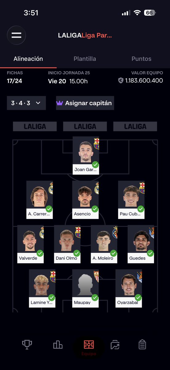 nocopeoo's tweet photo. @Wizo14_ Brooo que tal?, en suplentes de defensa tengo a Araujo y Hancko, y en la delantera tengo a Mbappé, Moro y Lookman que hago? https://t.co/efC6pftIua