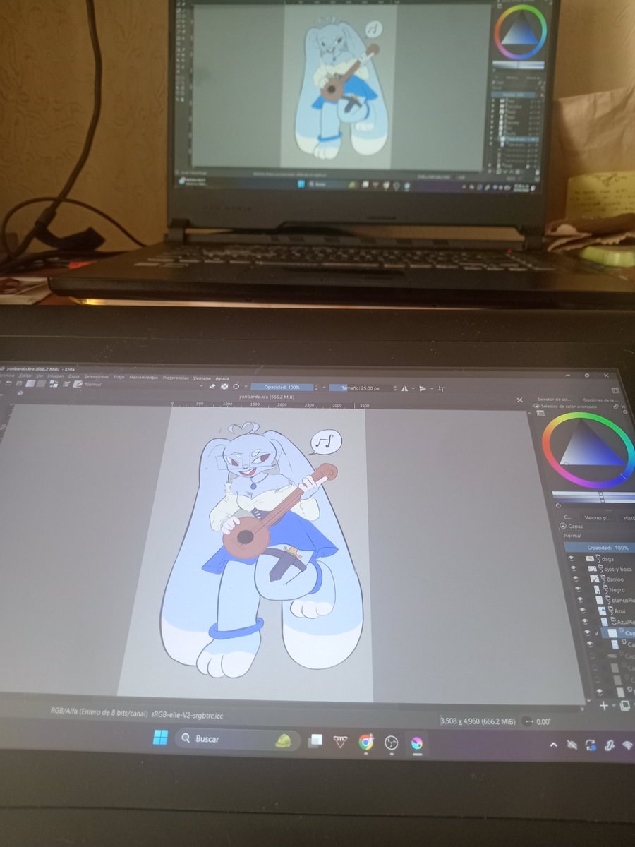 YariColorada's tweet image. Esto es para un rally que estoy organizando con la temática de DnD (⁠≧⁠▽⁠≦⁠) es para el evento de anigamers entonces si alguien anda por ahí podrá tener a la yari bardo en formato sticker jiji ✨