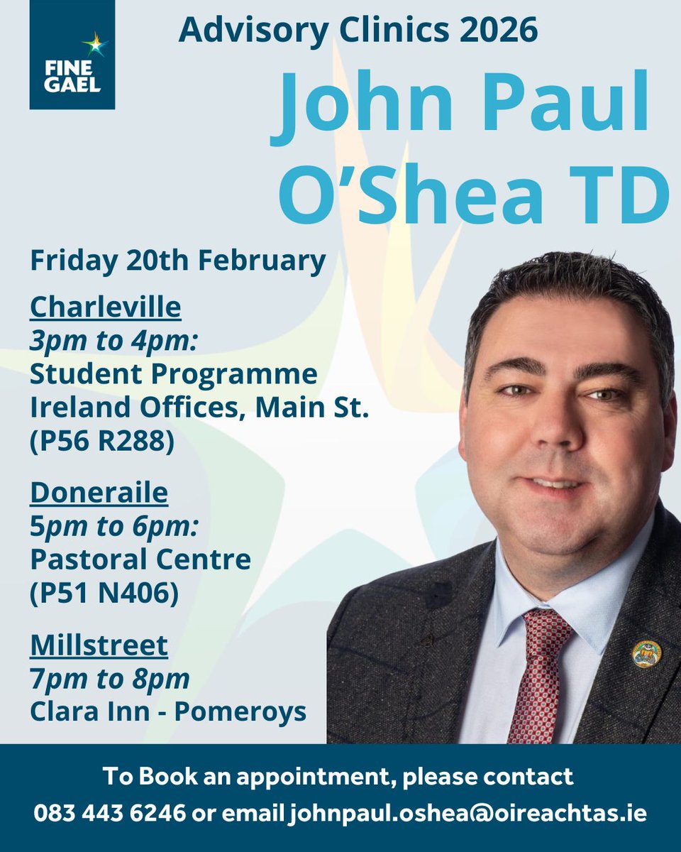 John Paul O'Shea TD tweet media