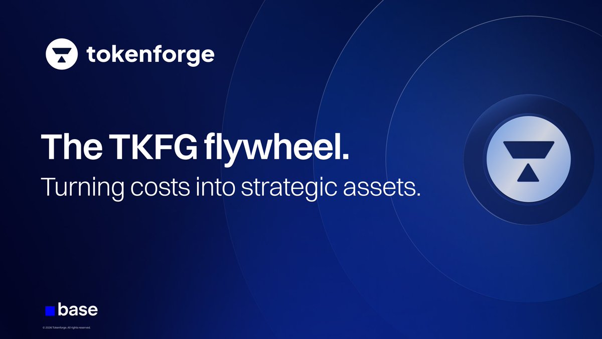 Scaling tokenization means investing in infrastructure. Normally, those costs are extracted as pure fees. But what if infrastructure growth flowed directly to token holders? That's the $TKFG flywheel.

1/7 🧵
