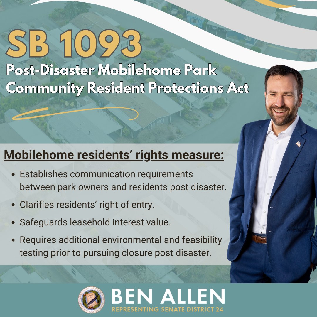 Senator Ben Allen tweet media