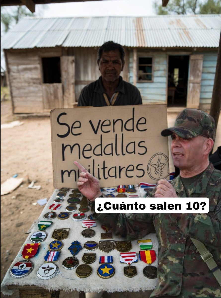 Se venden medallas militares.

No tengo pruebas pero tampoco dudas.