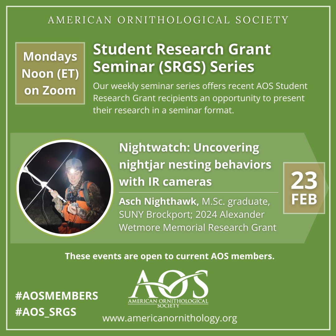 American Ornithological Society tweet media