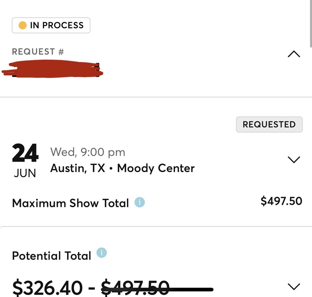 upsetbrat's tweet photo. @swiftfairy_13 @Ticketmaster no because same https://t.co/xqZPOPAHpz