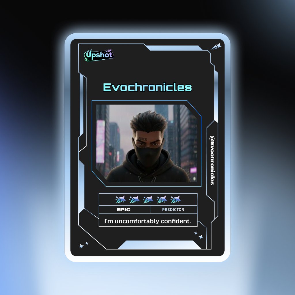 Just ripped my Predictor Card!

Ready to claim instant cash prizes, free packs and more.

Welcome to Prediction Play on <a href="/upshot_cards/">Upshot</a>

Your turn
beta.upshot.cards/?code=450dc506