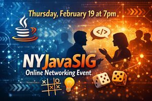 nyjavasig's tweet photo. Reminder that this evening we have our networking and icebreaker game. See you there. As a reminder, you need to register on Eventbrite in order to connect to the Zoom:  See you at 7pm! https://t.co/NdBQDpY5J2 https://t.co/khFayZjol4