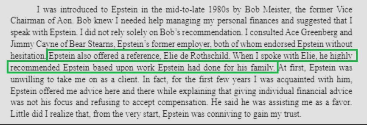 Epstein’e servetini emanet ederek Epstein yapan iş insanı Lex Wexner, Rothschild ailesinin önerisi üzerine bu kararı aldığını Kongre’deki yeminli ifadesinde belirtti.
