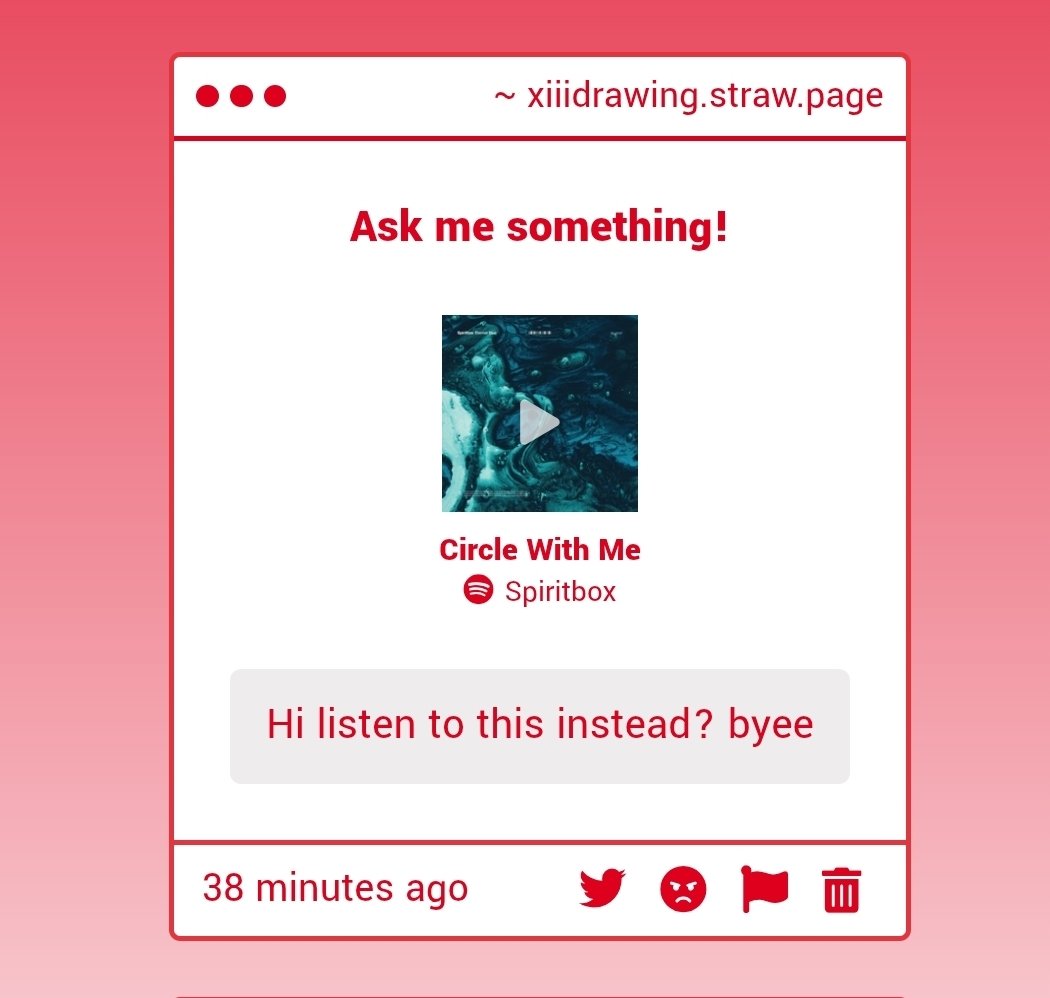 XIII_yapping's tweet image. thx for sending it in!!
I quite liked that actually, I feel like I would have liked it a bit more if there were some heavier parts/more aggressive breakdowns, but I'm guessing the song also works better if uu listen to the full album so I'll be checking that out ^^