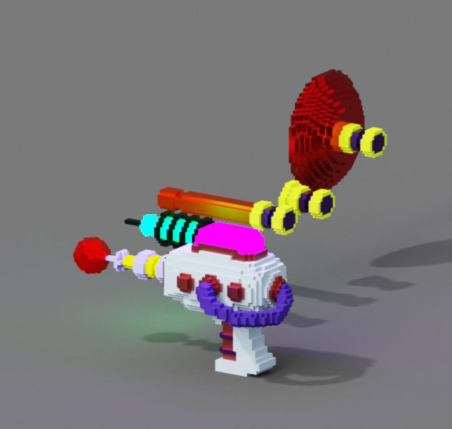 paint_the_void's tweet photo. It's time to upgrade your painting! We are trying out some new nozzle types that can be upgraded to make your painting more satisfying and more efficient. 

Our goal is strong silhouettes so you can easily switch out and know what you have at all times. #gamedev #UnrealEngine https://t.co/AdXwcuSlBl