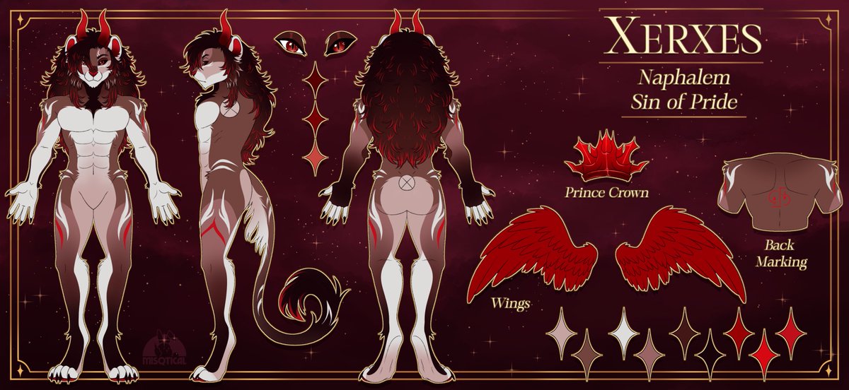 misqticall's tweet photo. Reference sheet commission done today for Bastion! (OMG HE'S GORGEOUS!) ✨
#furryart #furryfandom #commissionart https://t.co/QBDUDdfINz