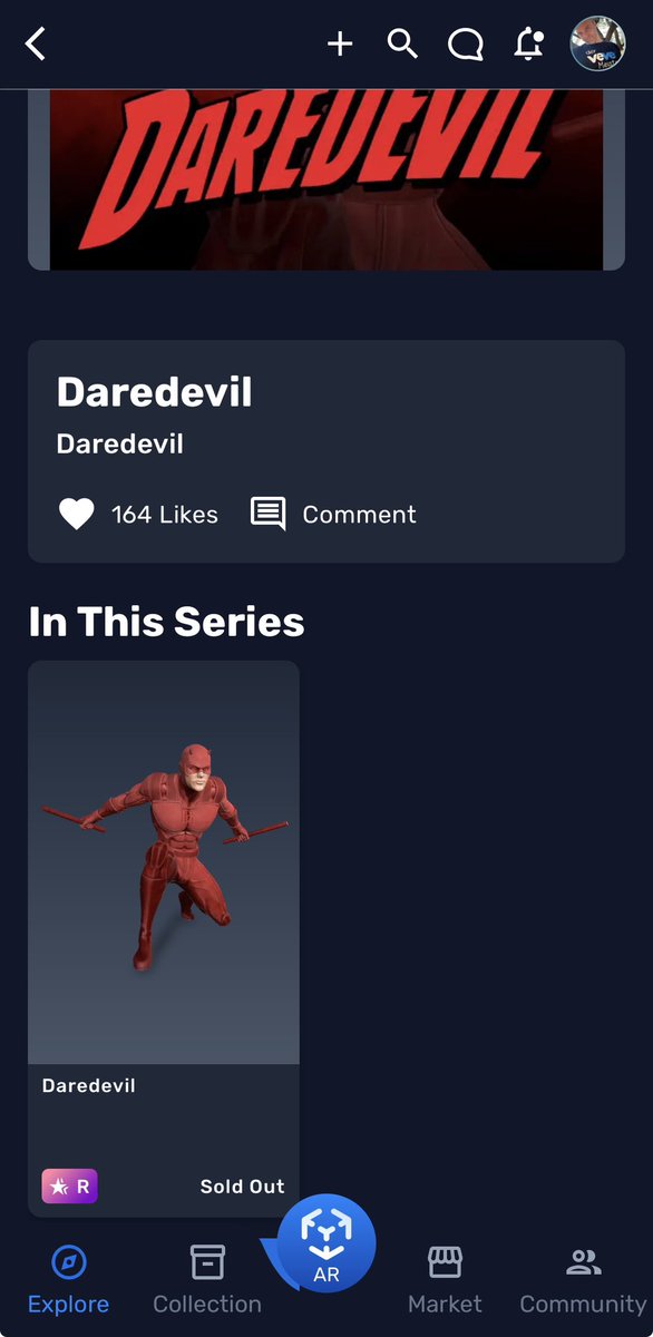 VeVeMeister's tweet image. I wonder if the Daredevil 𝕏 account knows about the officially licensed Daredevil digital collectibles 🤔 #DiCo