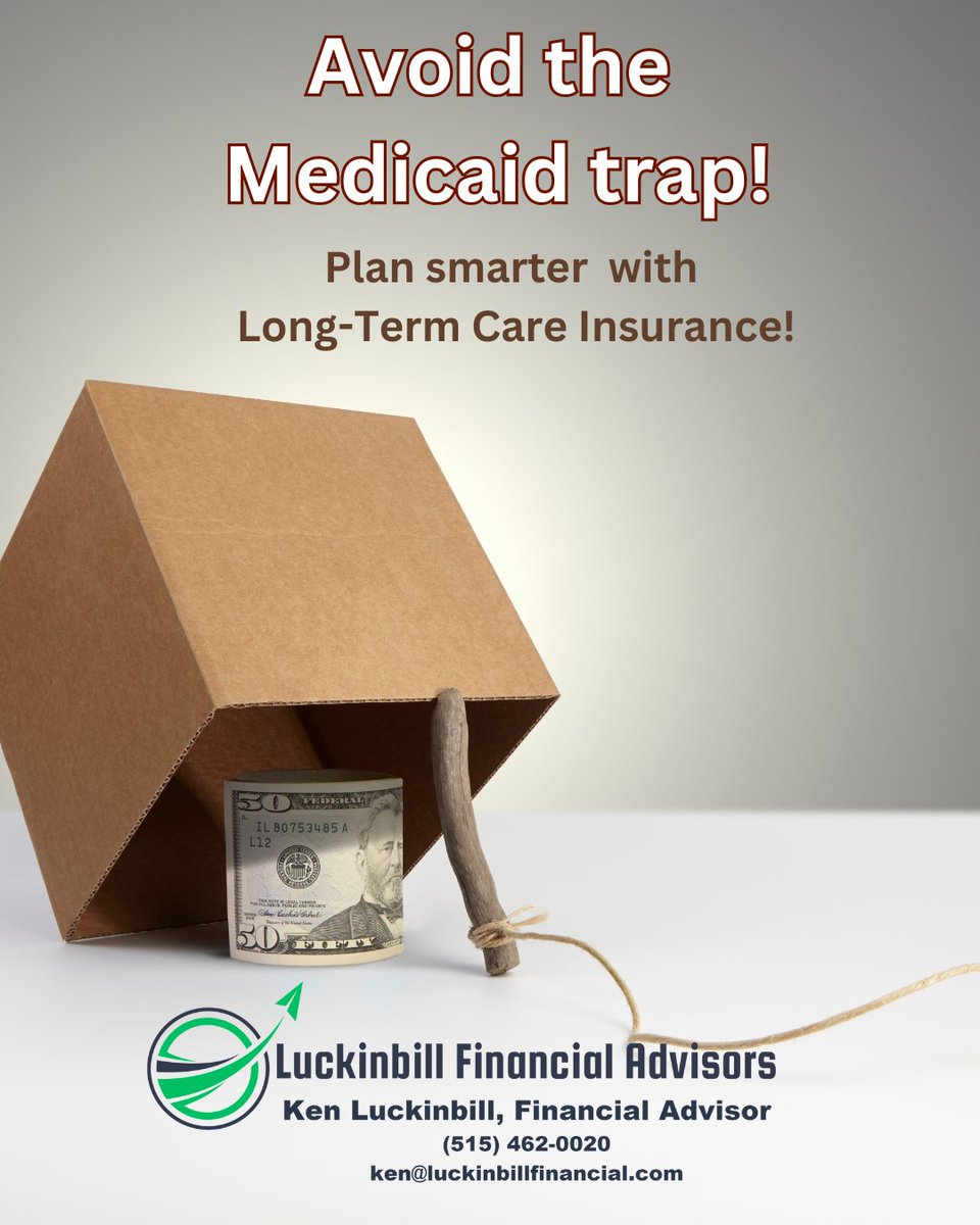 LuckinbillFA's tweet photo. Don't rely on Medicaid for LTC—
If unavoidable &amp; one spouse needs care, federal spousal rules protect the healthy one:
Assets: home, 1 car, items.
Income: Shift up to $4,066.50/mo from needy spouse for living costs if needed.

Plan smarter w/ LTC insurance! https://t.co/dLuEY4Ro28