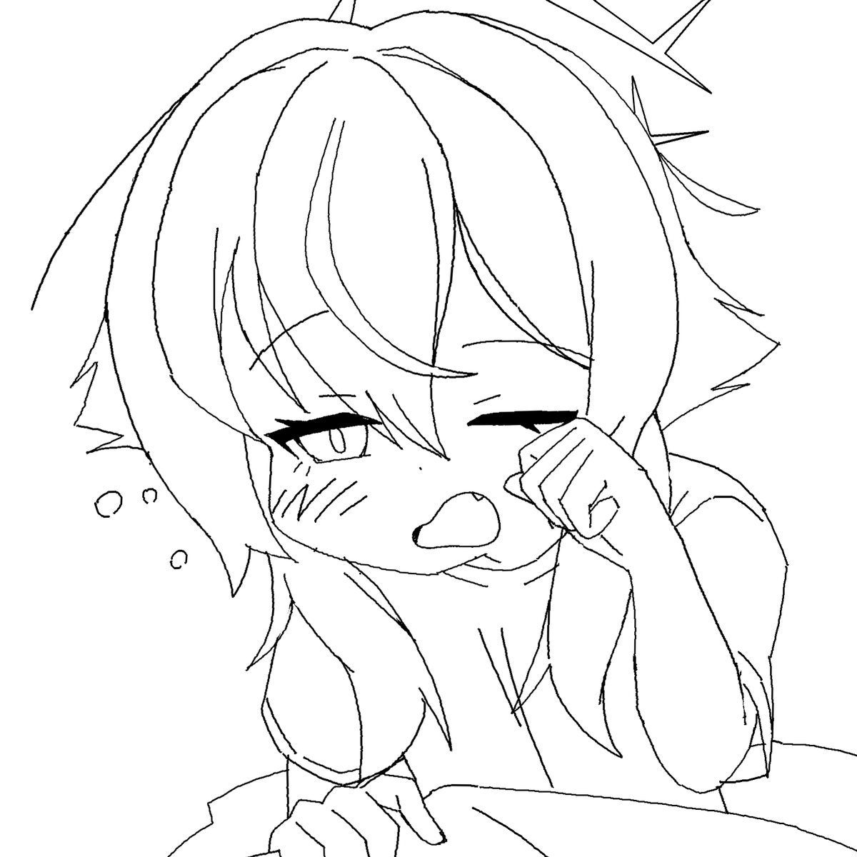 sleepywoodmac's tweet image. #ブルアカ