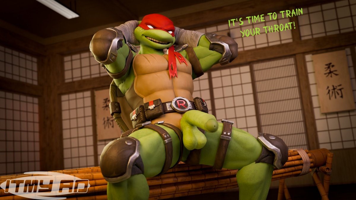 I wonder how I can schedule a training session 🤔
Raphael model made by: <a href="/ZanjiDeaf7/">WolfDark3D (3D Comm Open: TWO SLOT)</a> 
#furryartwork #furry #yiff #nsfw #tmnt