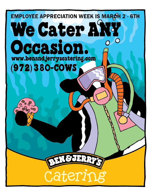 Office party? Wedding? Tax Season?

We bring the Ben &amp; Jerry’s Scoop Shop experience to employee appreciation events, retirements, Bar and Bat Mitzvahs, Pharmacy Week, and more.

If you’re celebrating it, we’re scooping it.

Get your proposal at benandjerryscatering.com