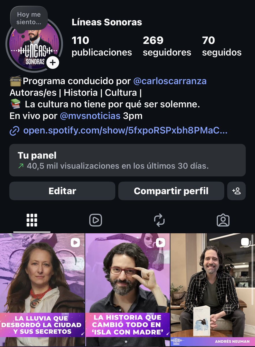 LineasSonoras's tweet image. 🎟️Tenemos pases SENCILLOS para LO QUE SABEMOS DE LO QUE NO SABEMOS DEL AMOR.

🔃Danos RT

Comenta con estos emojis: 🌧️📖 nuestro último reel en INSTAGRAM.

Y pues ganas un pase doble para la función de HOY, 8PM.