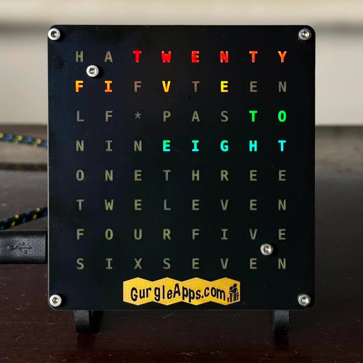 GurgleApps's tweet image. Due to popular demand our new shop gurgleapps.com stocks black and blue no logo faceplates for our @Raspberry_Pi  pico operated word clock. Go on over and check them out. Also offering different colour cases. #electronics #maker @RaspberryPi_org