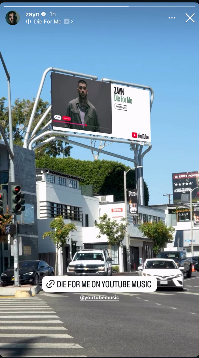 Love to see Zayn and Die for Me up on billboards 🥹😍