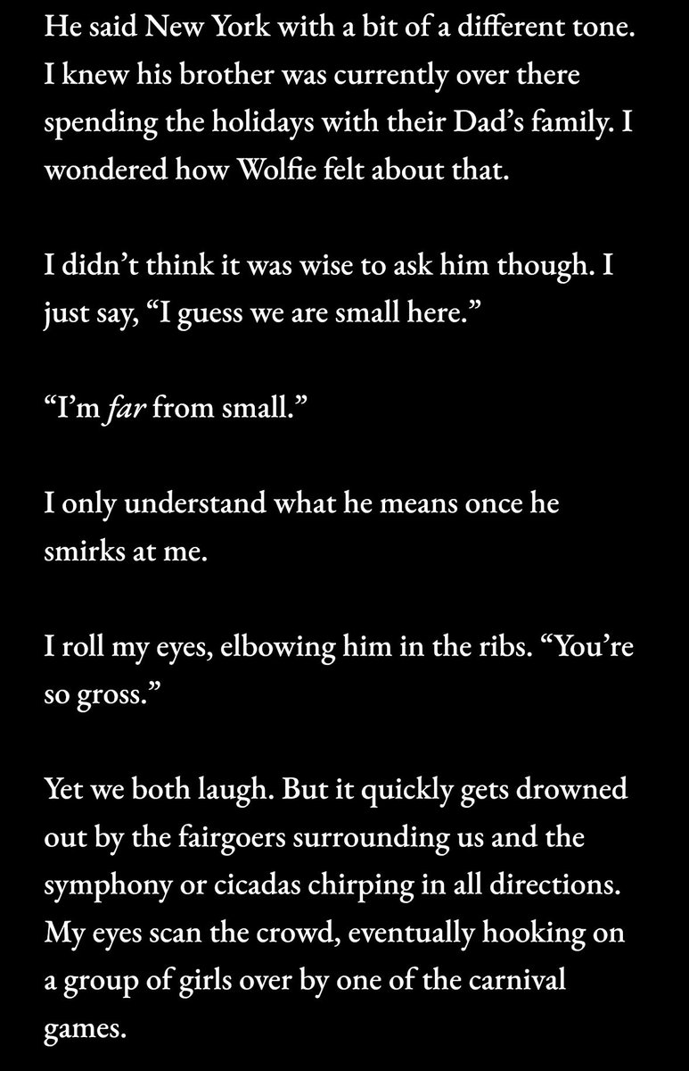 roadkillrose's tweet photo. As funded in the interim goal - a small snippet from the novella I’ve been working on! It’s a prequel to the paranormal mystery VN I’ve been developing. 

🐺🎡🦌 https://t.co/DD5iua3gIG