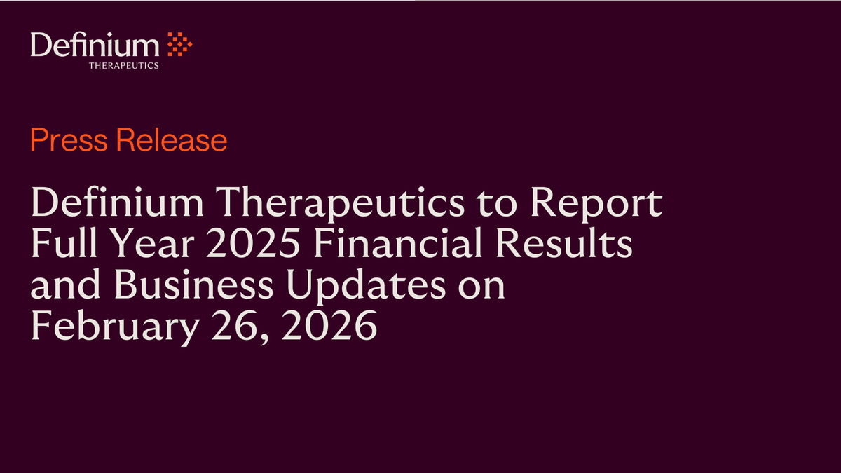 Definium Therapeutics tweet media