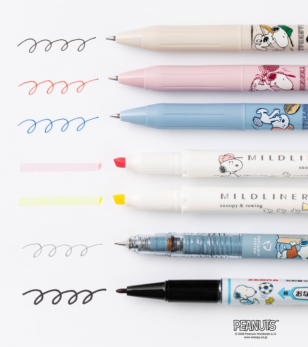 2/9に数量限定で発売した「スヌーピー わくわくステーショナリー