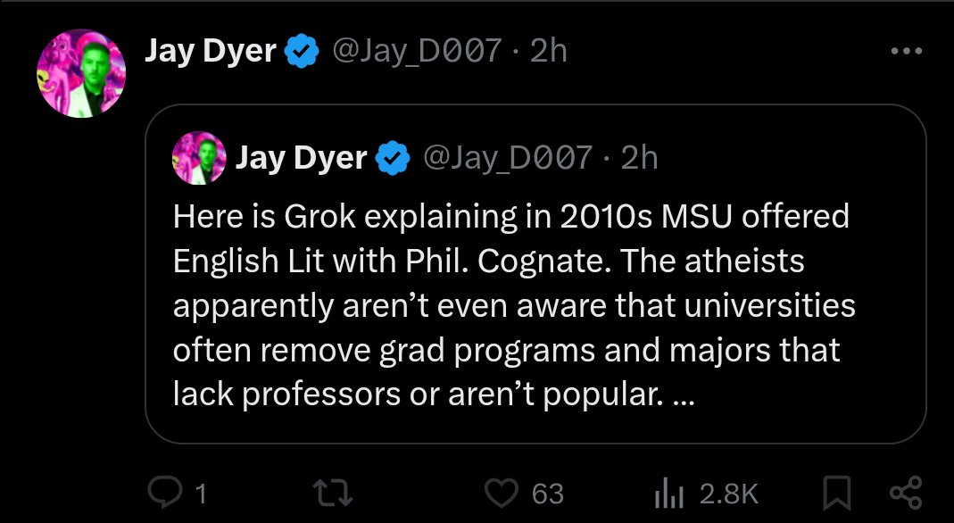 He blocked me for using AI to lay out the case that Nostra Aetate was not dogmatic...