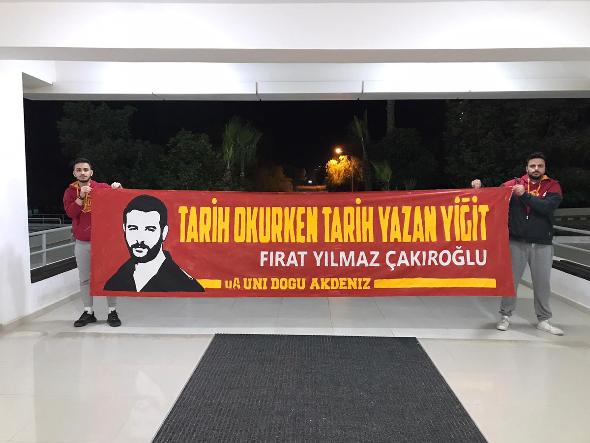 Mekanın cennet olsun #FıratYılmazÇakıroğlu
Unutmadık, unutmayacağız... #ultrAslanUNI