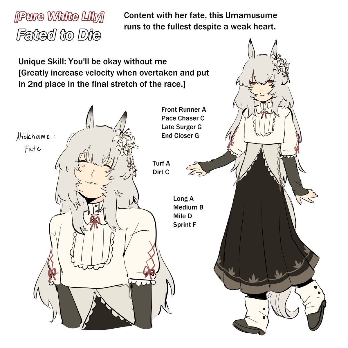 wanted to make an actual uma oc for a long long time 🥲 would you train her? #umamusume #originalcharacter