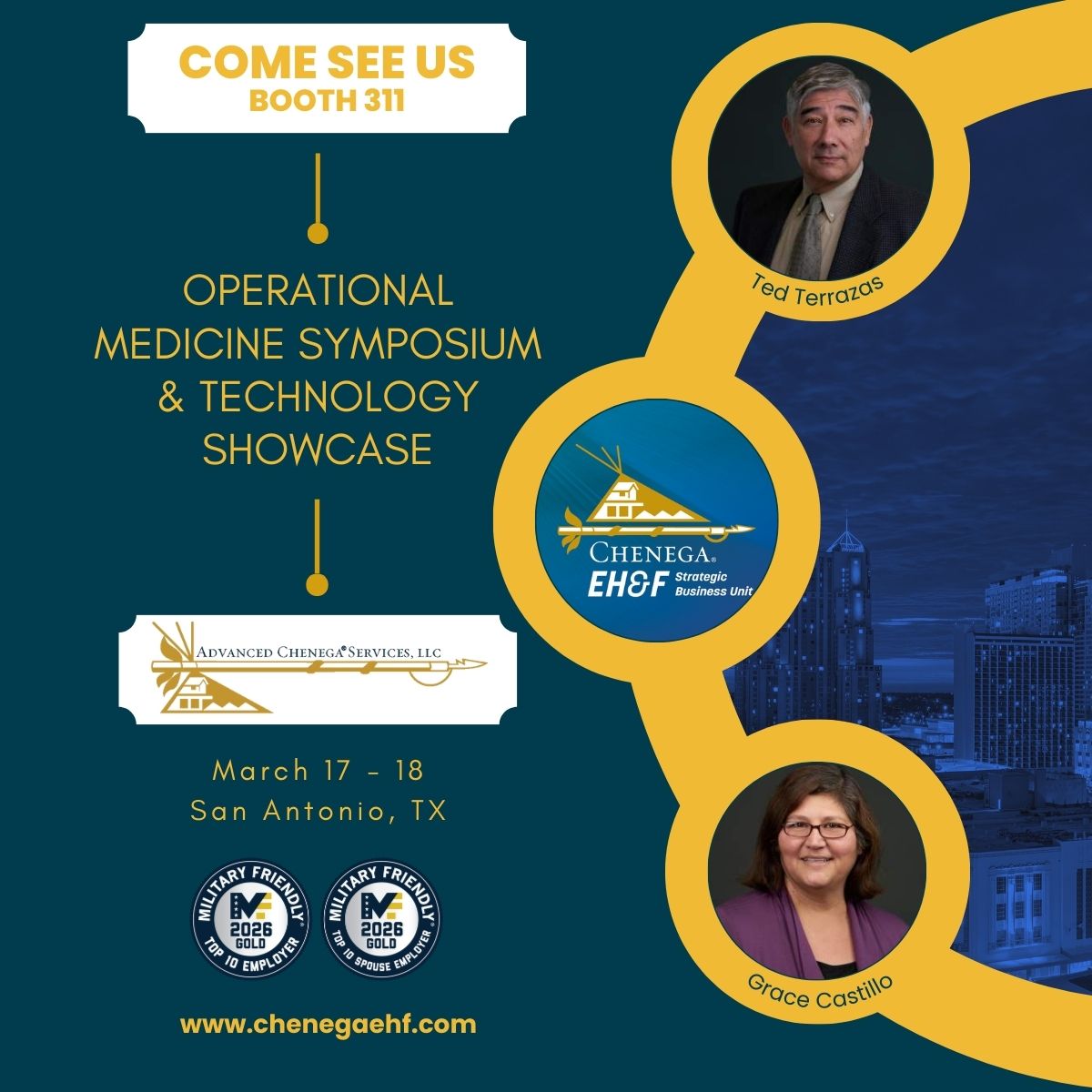 ChenegaCorpEHF's tweet image. We are excited to be attending OPMED 2026 in March and hope to see you there!
#chenega #chenegafamily #opmed