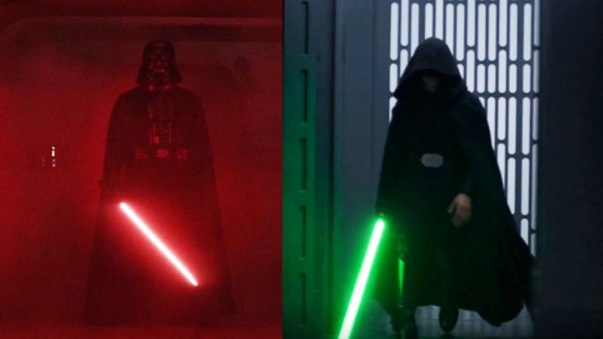 The Sith Father.                                   The Jedi Son.