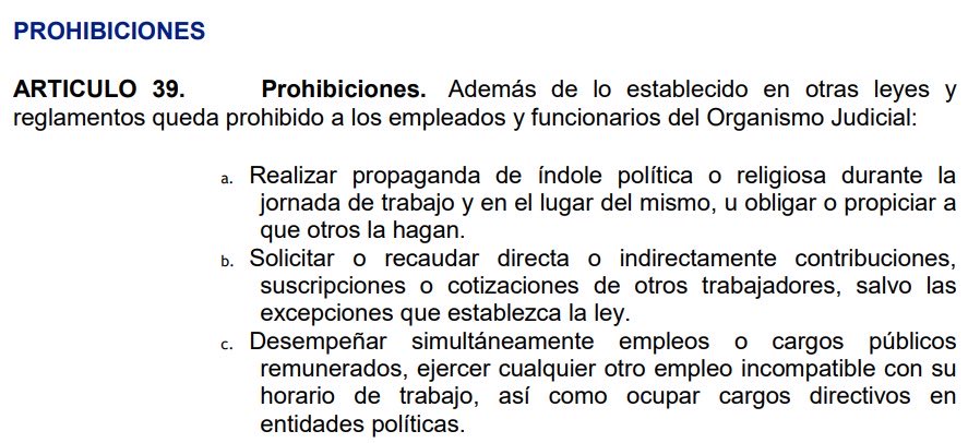 JSandoval1982's tweet image. El artículo 39 literal a) de la Ley de Servicio Civil del Organismo Judicial prohíbe expresamente realizar propaganda religiosa durante la jornada de trabajo y en el lugar del mismo. Celebrar oficialmente una misa dentro del Palacio de Justicia, con participación institucional de