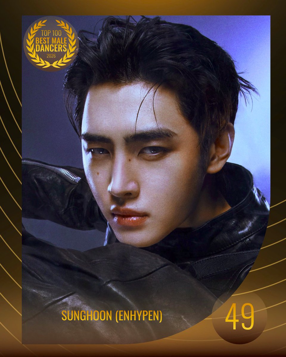 TOP100KPOP's tweet photo. TOP 100 – MALE DANCERS

#49 SUNGHOON (ENHYPEN)

Congratulations! 🎉 https://t.co/gbPj0IXiFu