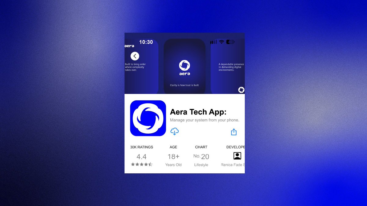 renicafade's tweet photo. Aera- Tech company brand identity. 

If you are launching a business and need a graphic designer for your logo and brand, comment and drop an email renicafade@gmail.com 

Can’t wait to hear what you are cooking 🍳🧑‍🍳 https://t.co/St9M7sUhdq