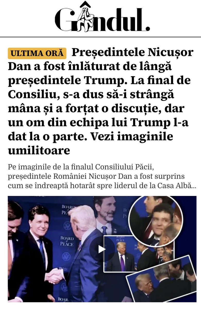Băi <a href="/NicusorDanRO/">Nicușor Dan</a>, băi Nicule, de ce a trebuit să râzi iar mă ca muta la plută? Băi băiatule, de ce nu mergi mă să te tratezi? Tu chiar nu înțelegi ce se întâmplă în jurul tău, nu ești ancorat în realitate, băi băiatule, ba! Azi ai reușit o performanță greu de egalat!