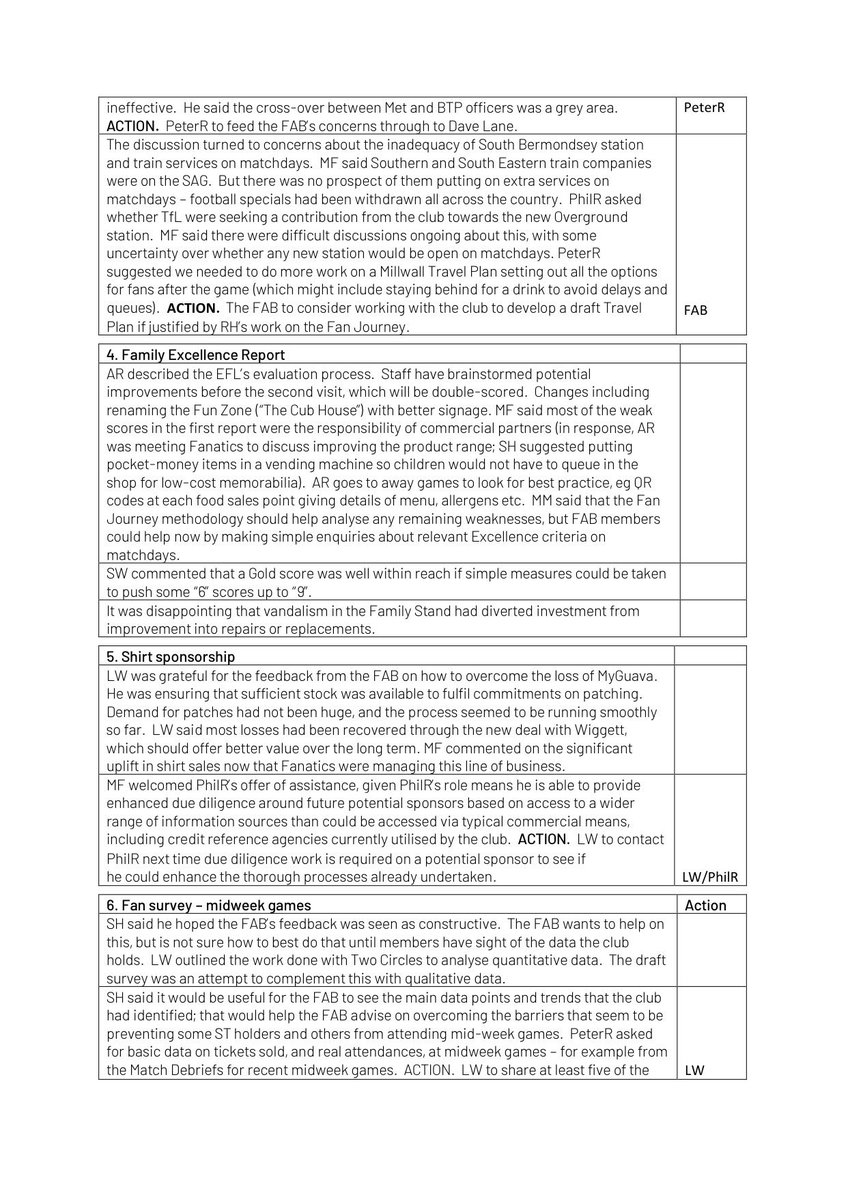 Millwall Fan Advisory Board tweet media