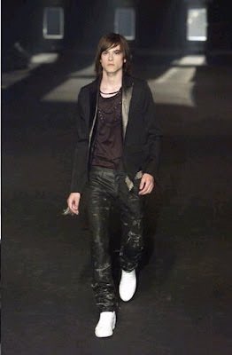 Runway looks for SS04 Dior Homme Strip Denim (2004)