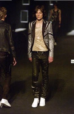 Runway looks for SS04 Dior Homme Strip Denim (2004)