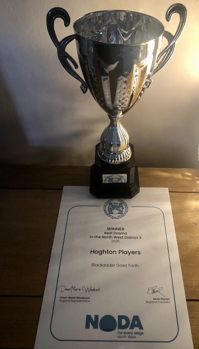 hoghtonplayers's tweet photo. #thehoghtonplayers won the Best Drama award for its November production - Blackadder Goes Forth - congratulations to Director, Stuart Lockhart and all the amazing cast and crew ❤️ https://t.co/BY0J1yWOEd