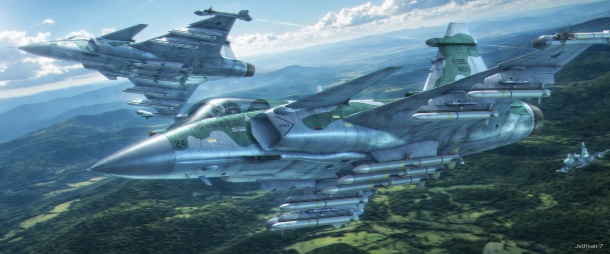 Going Brazilian 🇧🇷

Throwback livery concept for the Gripen, Força Aérea Brasileira.

#aviationart #brasil