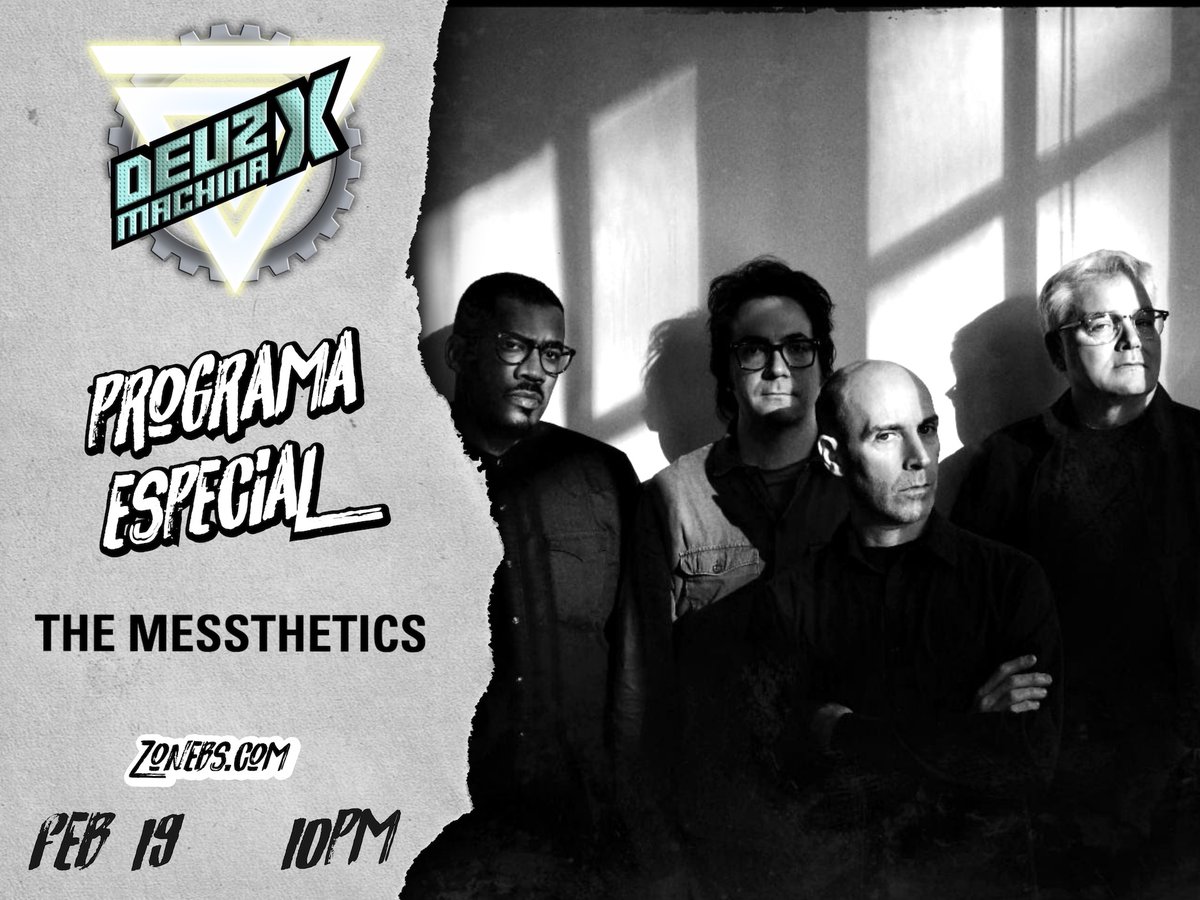 deuzxmachina's tweet photo. Hoy en #deuzxmachina un disco de #posthardcore #jazz 🤘😈 de la banda de miembros de #FUGAZI 🇺🇸#TheMessthetics las 10pm  🎸🎶☠️🥁📻 a solo  por  🎶☠️📻 #zonebs https://t.co/UeayMFYIu8