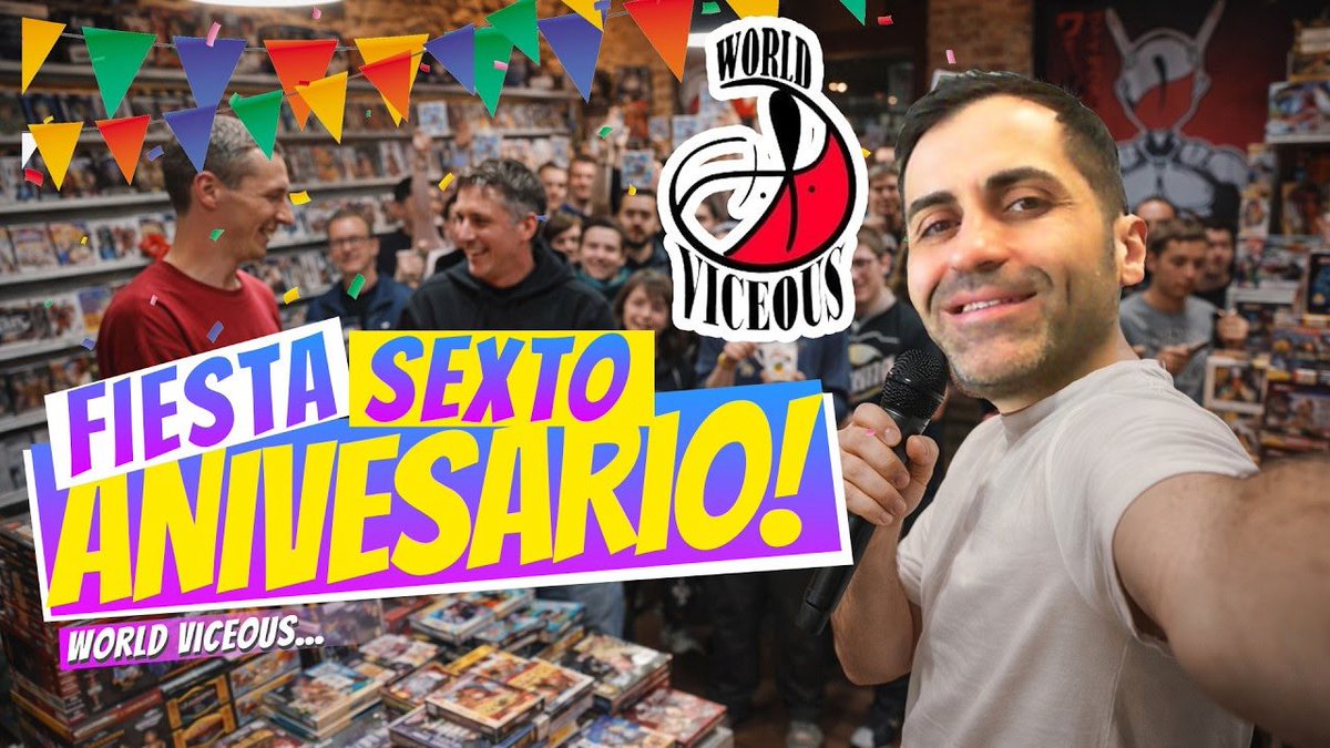 🔥 World Viceous cumplió 6 AÑOS y allí estuvimos… ya sabes, la tienda retro que sobrevivió a TODO en Barna 🎮👑
youtu.be/Ais90YQ-B34
<a href="/MarioNogues/">World Viceous</a>