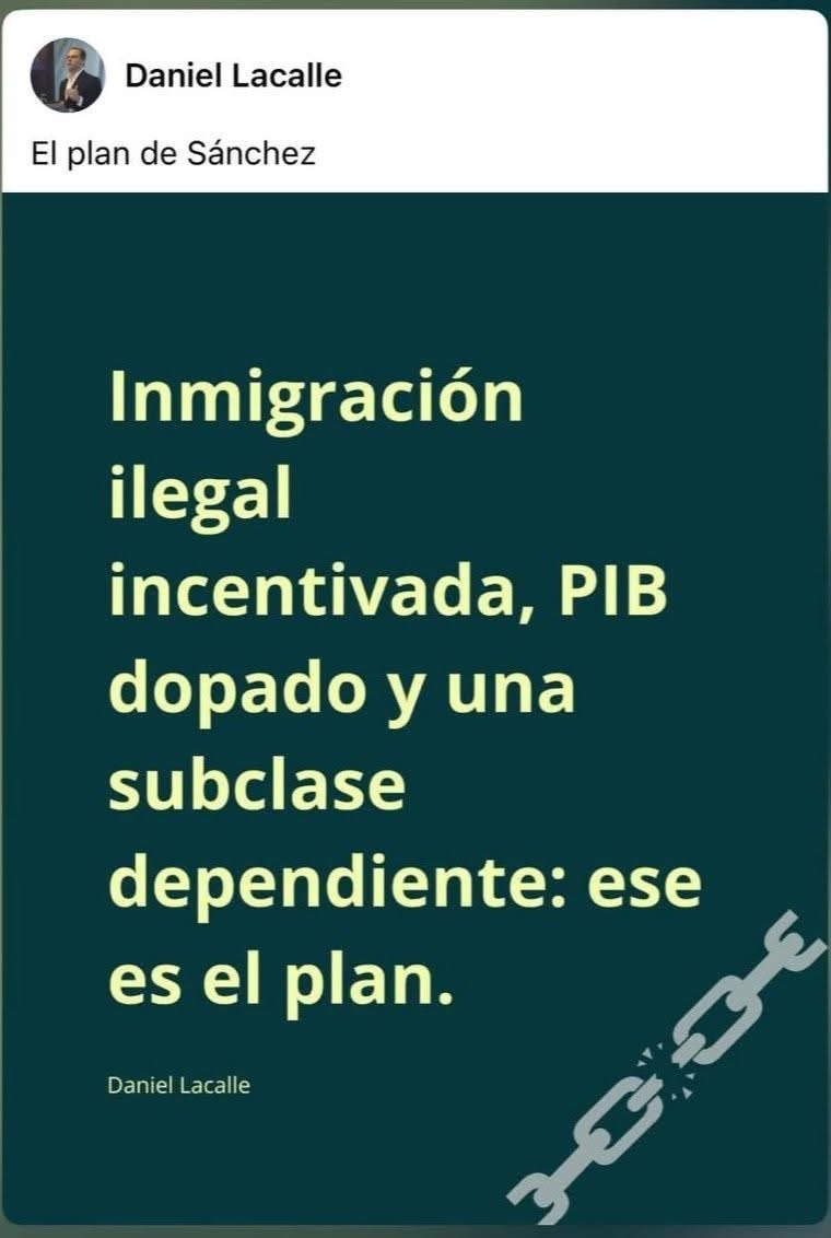 Un plan sin fisuras.. para que él siga en La Moncloa y España siendo parte del tercer mundo.