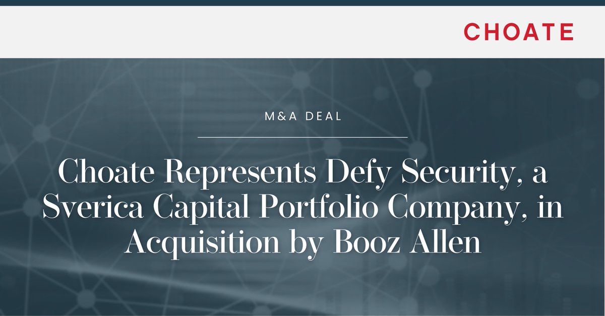 Choate LLP tweet media