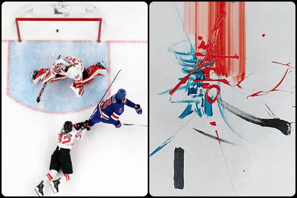 ArtButSports's tweet image. La Retraite de Hugues de Payens, by Georges Mathieu, 1958 (rotated), 📸 by @tiltoncreative