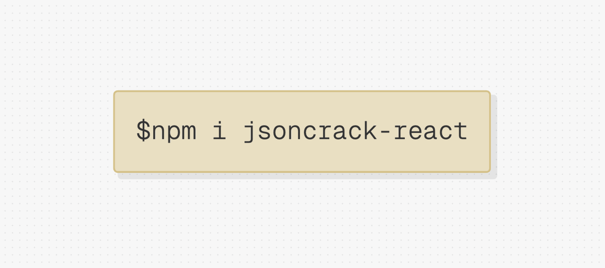 JSON Crack tweet media